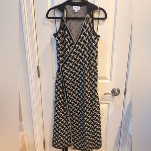 NWOT Diane Von Furstenberg Black and White Maxi Dress